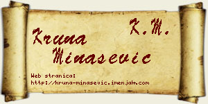 Kruna Minašević vizit kartica